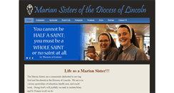 Desktop Screenshot of mariansisters.org