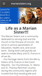 Mobile Screenshot of mariansisters.org