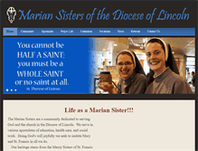 Tablet Screenshot of mariansisters.org